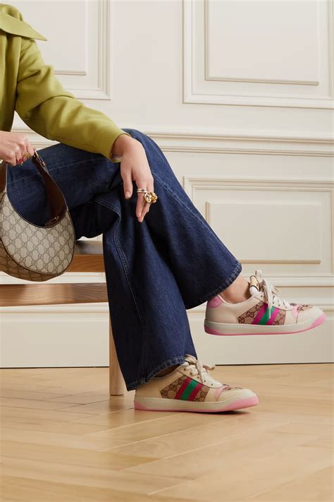 gucci women's sneakers embellished|farfetch gucci sneakers for women.